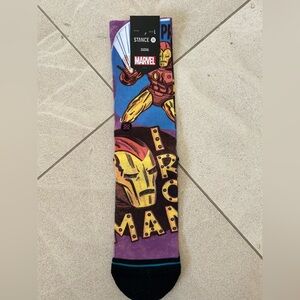 NWT Stance Marvel Iron Man Socks, Size L.